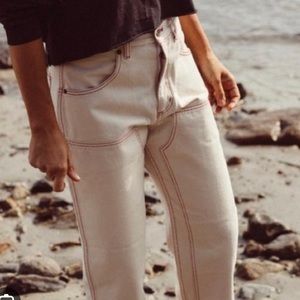 Rudy Jude Cream Utility Pants. Size 2 (fits like size 27)